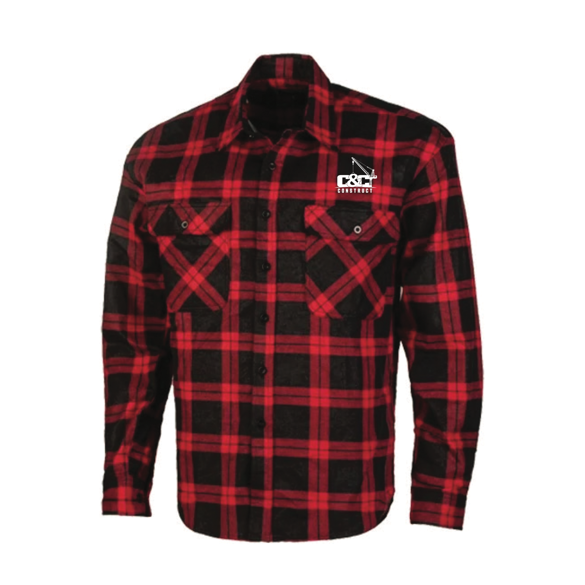 C&C Flanelette L/S Shirt Red/Black