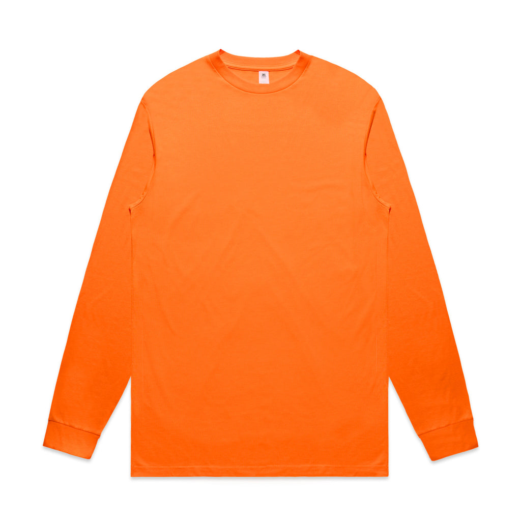 Custom Block Safety L/S Tee 5054F (Hi-Vis) - Safety Orange