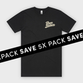 [5X Pack] ASColour Block Tubular Tees (w/print)