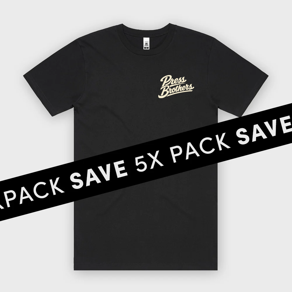 [5X Pack] ASColour Block Tubular Tees (w/print)