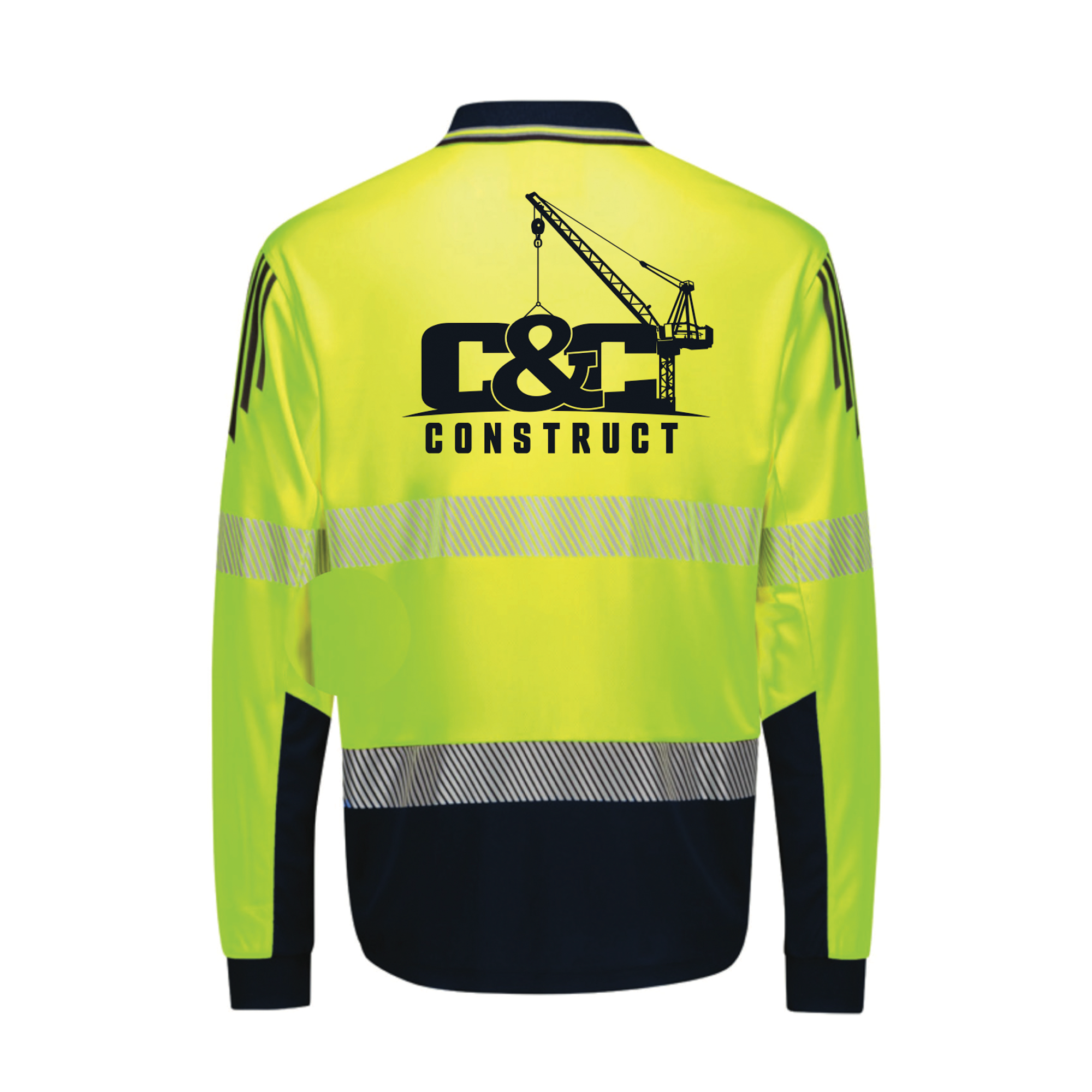 C&C Long sleeve High Vis Polo