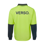 Poly Polo Hi-Vis Long Sleeve