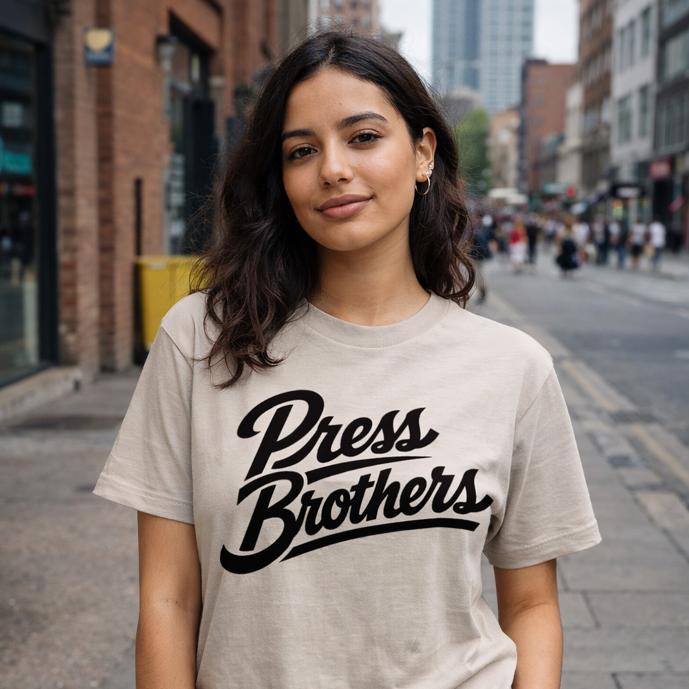 Press Bros Script Tee
