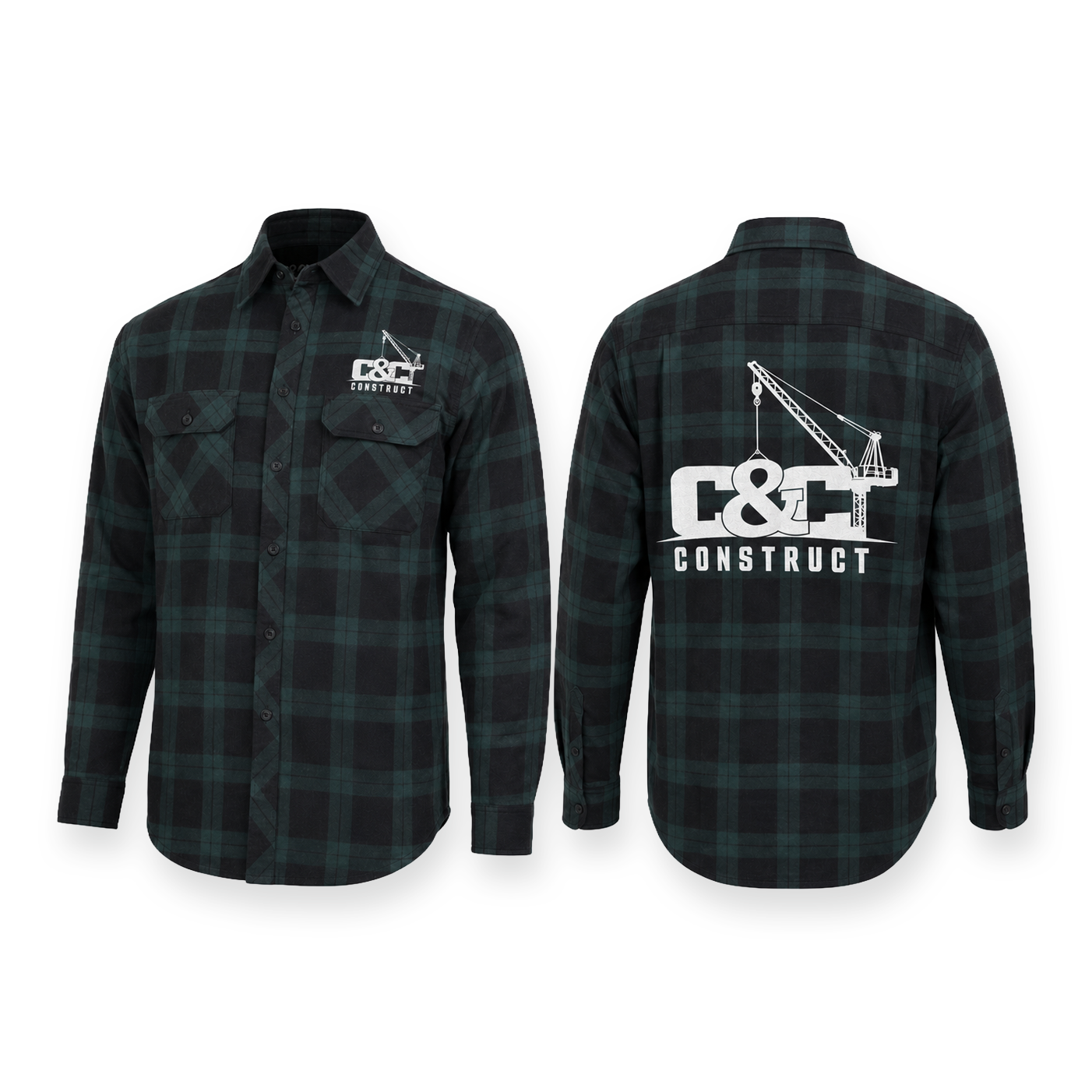 Custom Flanno. Pilbara Open Front L/S Flannelette Shirt
