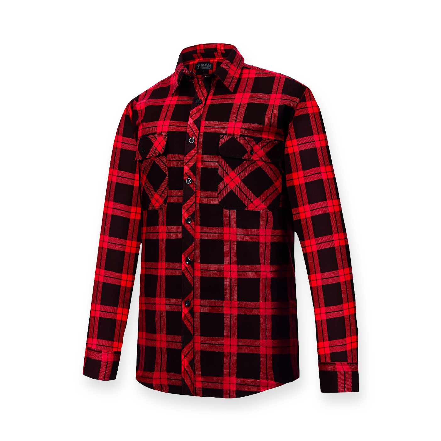 Custom Flanno. Pilbara Open Front L/S Flannelette Shirt
